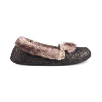 Isotoner Signature Women’s Metallic Quilted Monica Moccasin Slippers