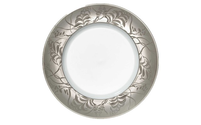 J.L. Coquet Khazard Platinum Dinner Plate