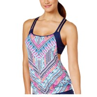 Jag Women’s Chevron Cross-Back Top Swimsuits