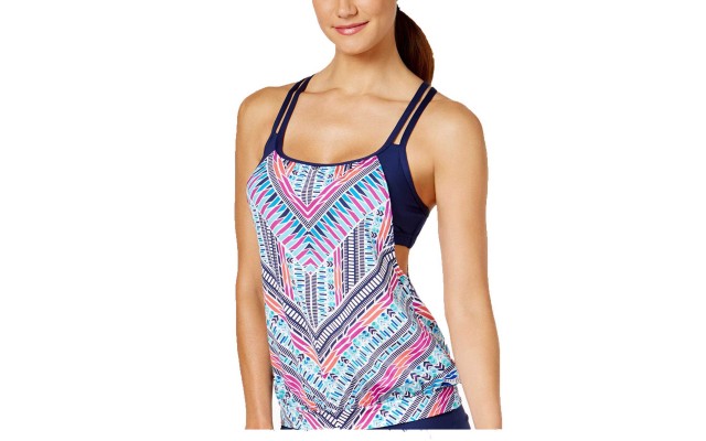  Women’s Chevron Cross-Back Top Swimsuits