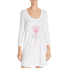 Jane & Bleecker New York Drapey Sleepshirt (White, XS)