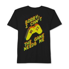 Jem Pixel Gamer Graphic-Print Cotton T-Shirt, Big Boys