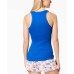  By fer Moore Solid Tank Top (Dark Blue, M)