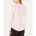  Ribbed Pajama Top (Pastel Pink, XS)