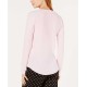  Ribbed Pajama Top (Pastel Pink, XS)