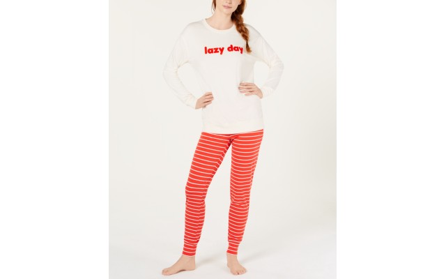  Tunic & Legging Pajama Set (Red, S)