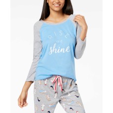 Jenni Women's Raglan-Sleeve Graphic Pajama Tops