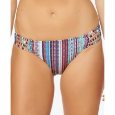 Jessica Simpson Strappy Bottoms Women’s Swimsuit (Striped, S)