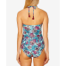  Women's Printed Side-Shirred Hipster Swim Bottoms Swimsuit