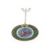  Santa In Rotating Sleigh Ornament