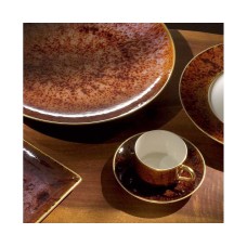 JL Coquet Tea Saucer (Tortoise/Gold)