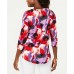  Petite Crewneck Printed Top (Multicolor)