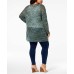  Plus Size Pointelle Cardigan (Eucalyptus, 2X Plus)