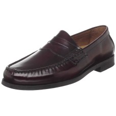 Johnston & Murphy Men’s Pannell Penny Loafer (Burgundy Brushed Calfskin,8 M US)