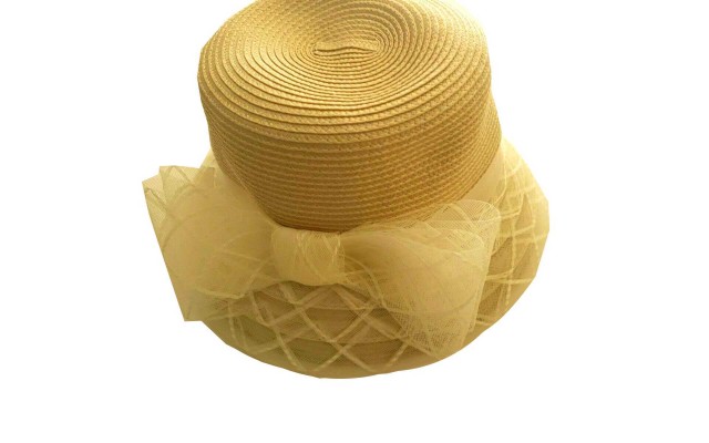  Womens Shiny Braid Microbrim Hat (Beige)