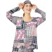  by Natori Women’s Peached Knit PJ Set (White/Multi, S)