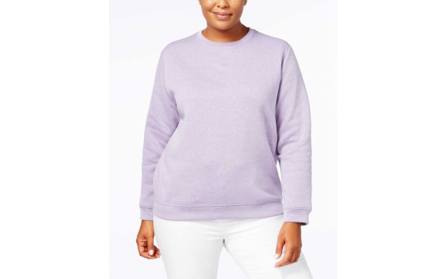  Plus Size Sweatshirt (Past Purple, 1X)