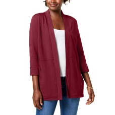 Karen Scott Women's 3/4-Sleeve Open-Front Cardigans