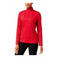 Karen Scott Women's Petite Printed Short-Sleeve Blouse Pullover Shirt Tops