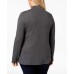  Women's Plus Size Cotton Mock-Neck Top Sweaters