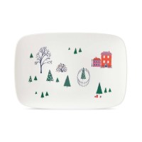 Kate Spade Arbor Village Oblong Platter 15.75″ Lenox Christmas Holiday NIB