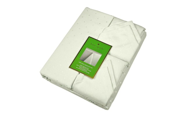 Kate Spade Larabee Dot Cotton Tablecloth (60