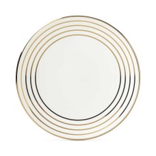 Kate Spade New York Charles Lane Gold-Tone Stripe Accents Plate