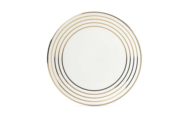  Charles Lane Gold-Tone Stripe Accents Plate