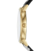  Metro Three-Hand Floral Leather-Strap Watch
