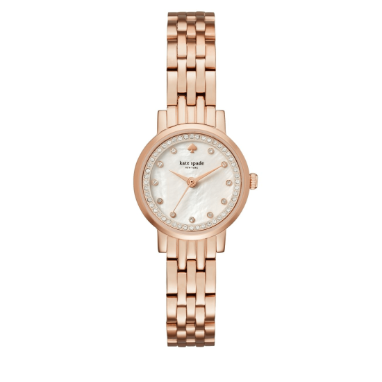  Mini Monterey Rose Goldtone Stainless Steel Five-Link Bracelet Watch (One Size, Rose Gold)