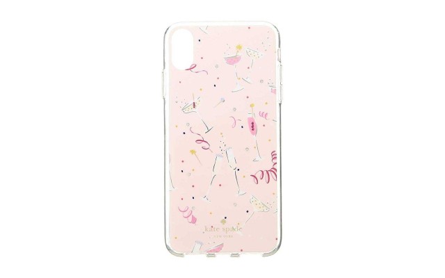  Women’s Jeweled Champagne Phone Case for iPhone X Plus (Multi)