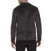  New York Men’s Classic-Fit Knit Velvet Blazer (Black, M)
