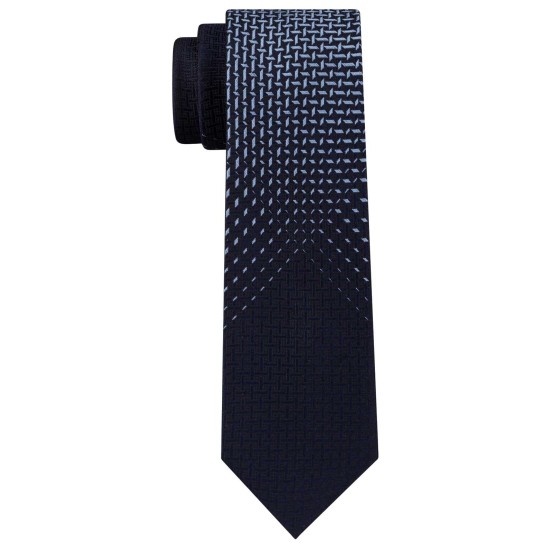  Reaction Men’s Fade Out Panel Skinny Tie (Navy)
