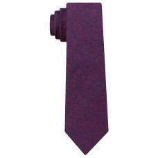 Kenneth Cole Reaction Men’s Pebble Solid Slim Silk Tie (Red)