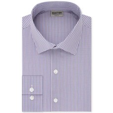 Kenneth Cole Reaction Men’s Technicole Slim Fit Check Dress Shirts