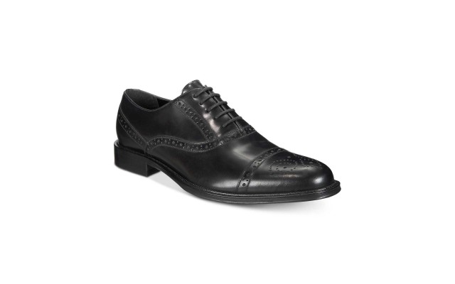  Reaction Men’s Zac Leather Oxfords (Black, 9)