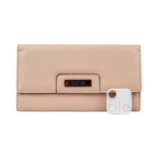 Kenneth Cole Reaction Never Let Go Trifold Flap Clutch Wallets