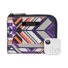 Kenneth Cole Reaction Top Zip Coin Purse with Tracker Multicolor