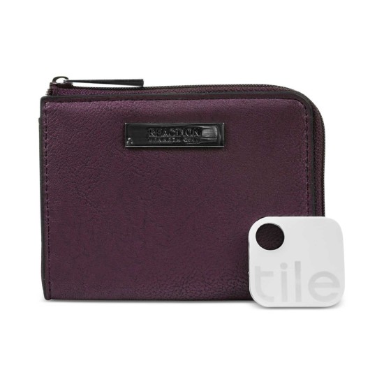  Reaction Top Zip Coin Purse With Tracker Wallets