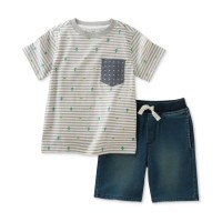 Kids Headquarters Baby Boys 2-Pc. Cotton Cactus-Print T-Shirt & Shorts Sets