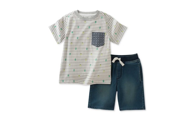  Baby Boys 2-Pc. Cotton Cactus-Print T-Shirt & Shorts Sets