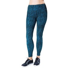 Kirkland Signature Active Printed Legging (Blue/Black, S)