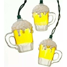 Kurt Adler UL0565 Beer Mug Light Set, 10 Light