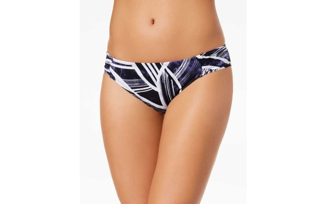  Bali Hai Printed Shirred Bottoms Women’s Swimsuit (Dark Blue, 12)