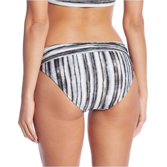  Ruched-waist Hipster Bikini Bottom (Pebble, 14)