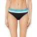  Women’s Banded Hipster Bikini Swimsuit Bottom (Black,12)