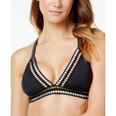 La Blanca Women's Metallic Ribbon-Stitch Top Swimsuit