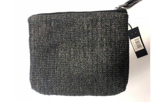 La Ragale Raffia Tassel Bag (Black)