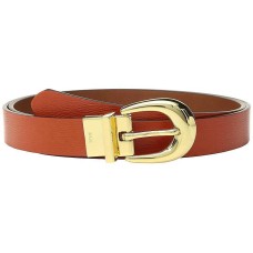 Laure Ralph Lauren 1 Saffiano to Smooth Reversible Belt (Burnt Orange, XL)