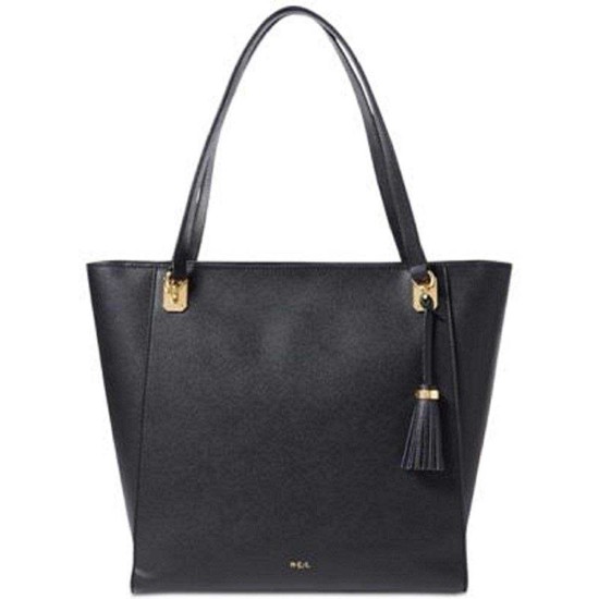 Lauren Ralph Lauren Elizabeth Large Handbag Tote (Black)